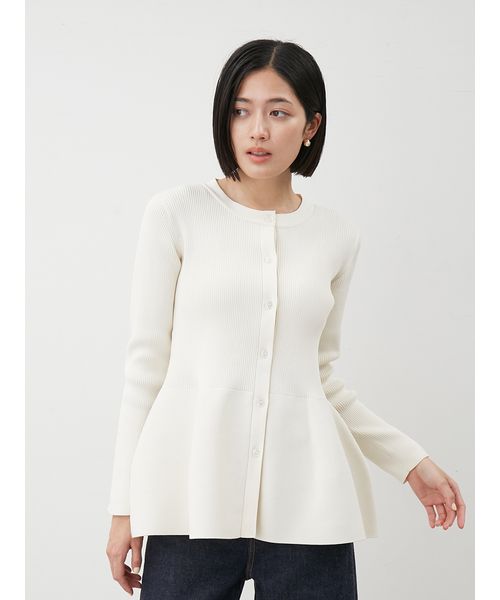 2way襟付きペプラムニットトップス(508488175)｜阪急百貨店公式通販