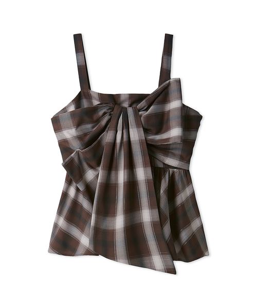 オンブレラメチェックリボンキャミ(508369225)｜阪急百貨店公式通販