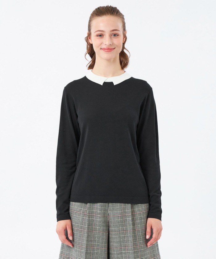 新品、未着用【Bicolor Knit Polo（バイカラーニットポロ）】 ONCILY（オンシェリー）の「BICOLOR KNIT POLO / バイカラー