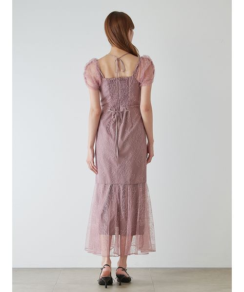 ギャザードレープレースドレス(508453997)｜阪急百貨店公式通販サイト