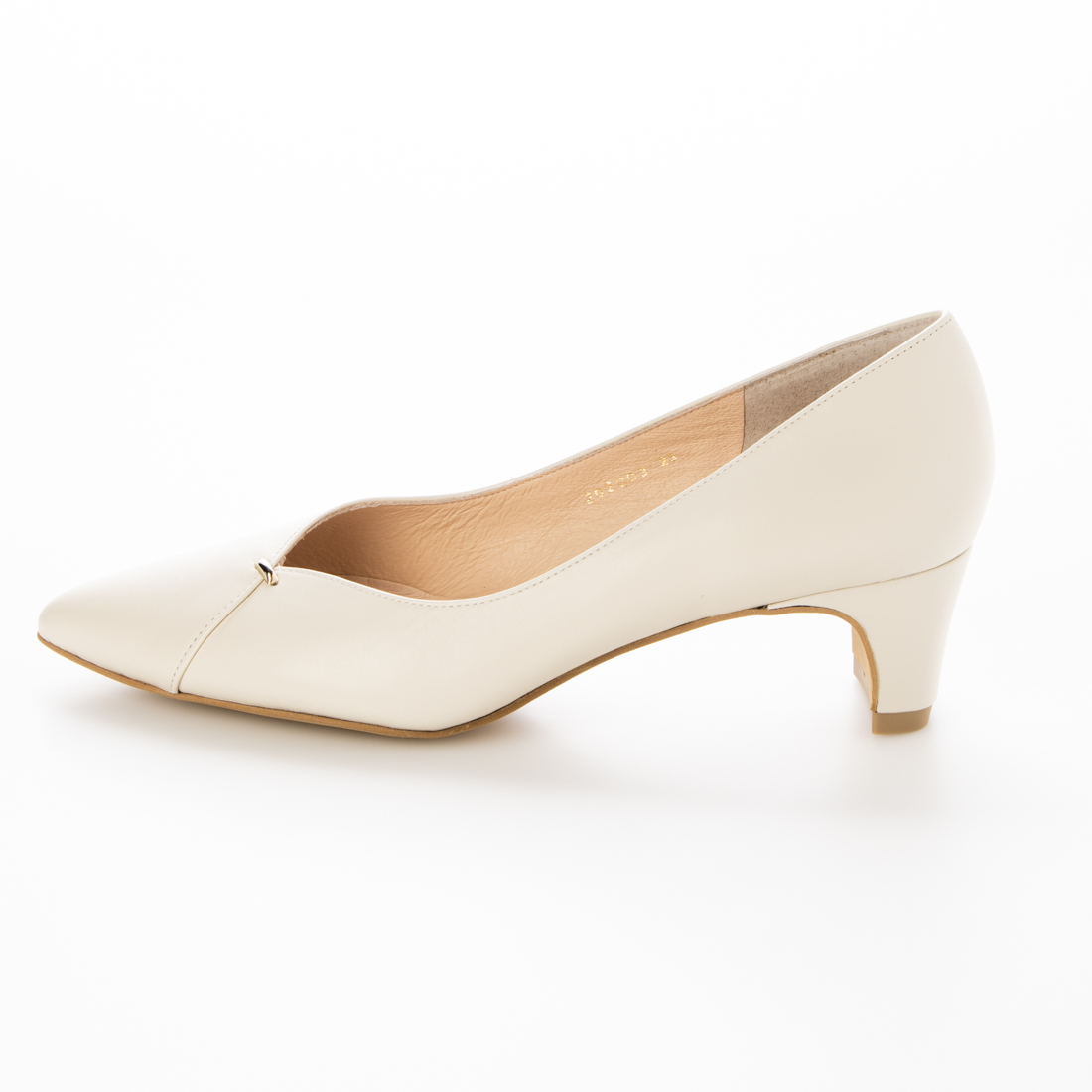 【美品】DeNeuve パンプス No7508 本革ソフトレザーVカットバブーシュ （ブラック） -エンチャン