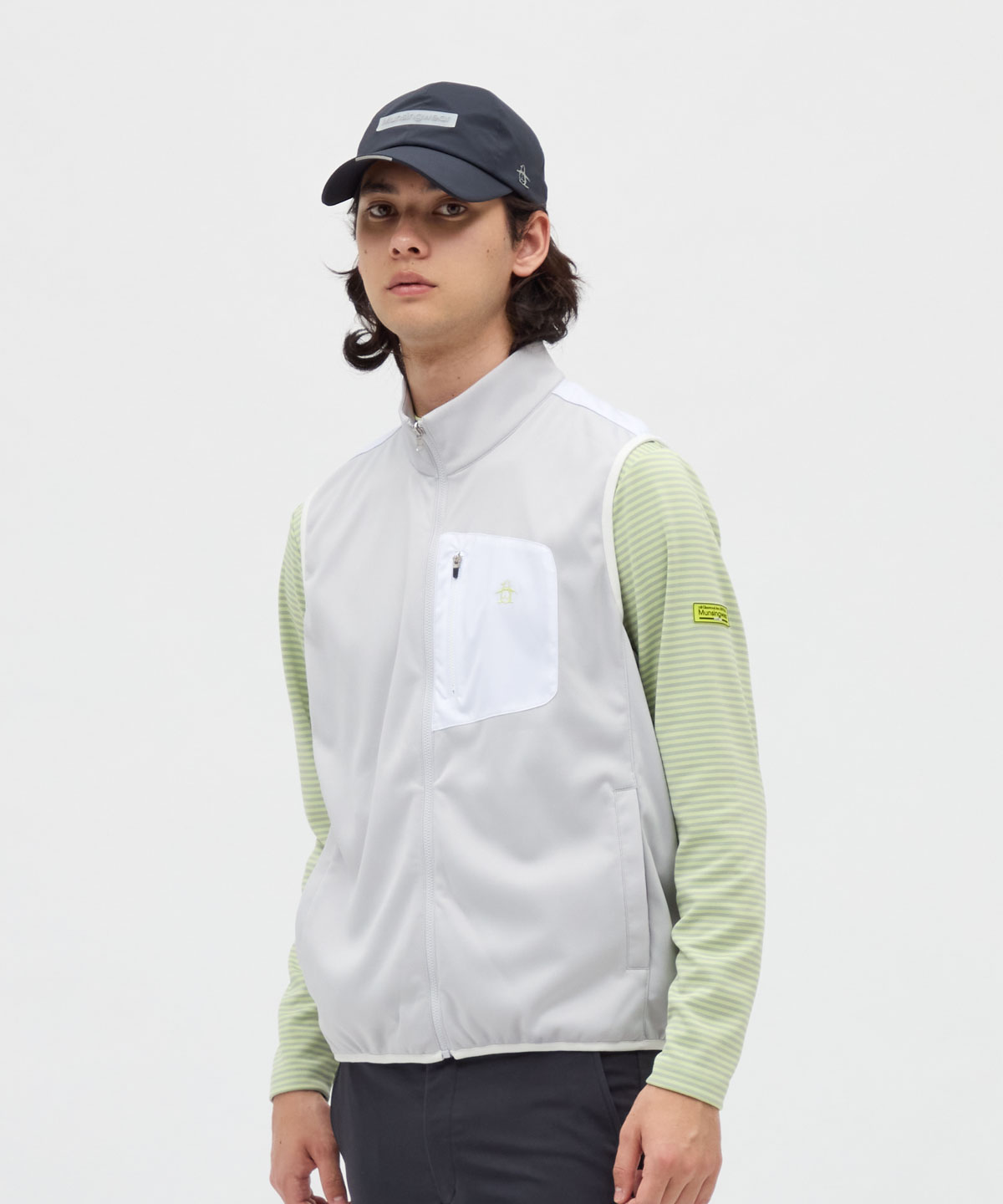 美品マンシングウェア　撥水3wayブルゾン マンシングウェア Munsingwear はっ水3WAYブルゾン -デサント