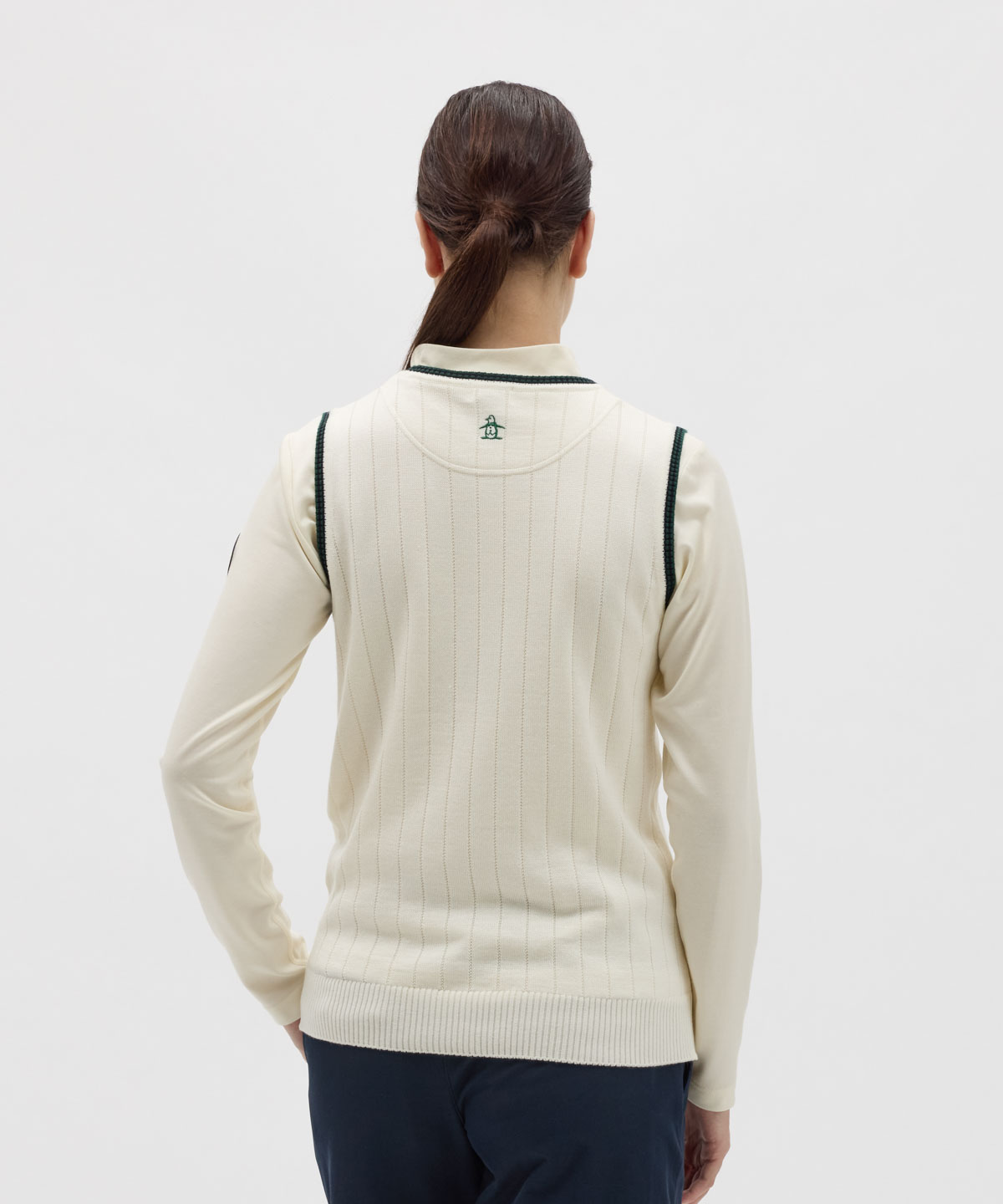 マンシングウェア Munsingwear ペンギン柄インターシャニット