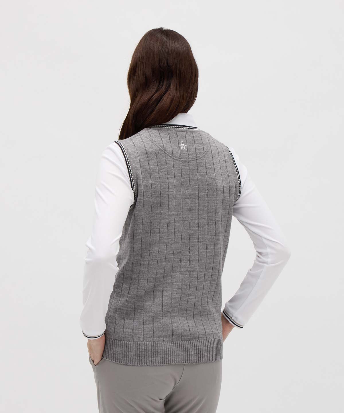 マンシングウェア Munsingwear ペンギン柄インターシャニット