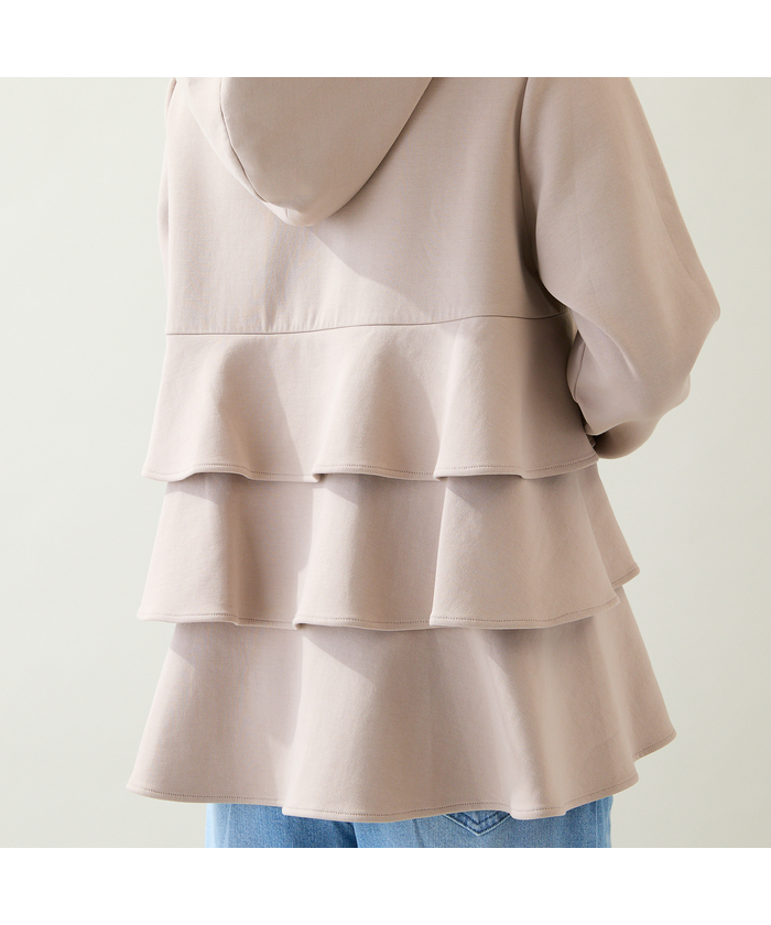 ローズティアラ RoseTiara ダンボールニットフリルパーカー(508498549