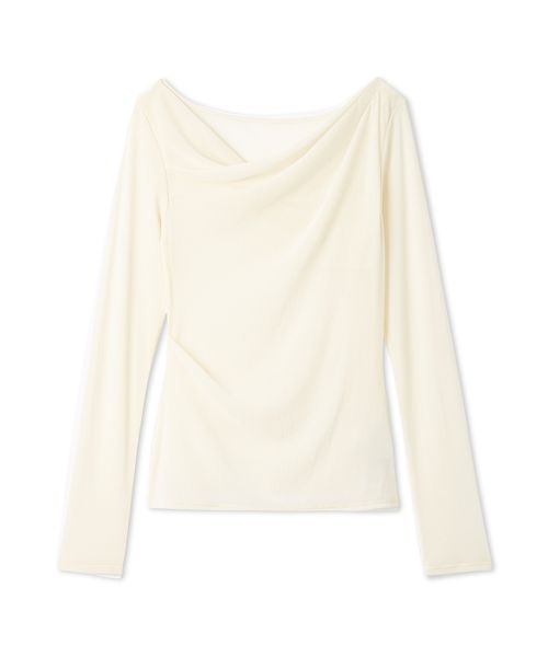 デコルテタックフロッキーチュールトップス(508369214)｜阪急百貨店