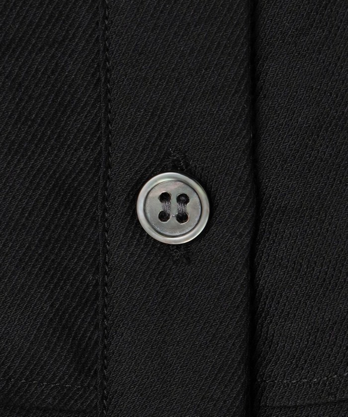 【洗える】 ワッシャーツイル クロップドブラウス 洗える】 ワッシャーツイル クロップドブラウス(508509264)｜阪急