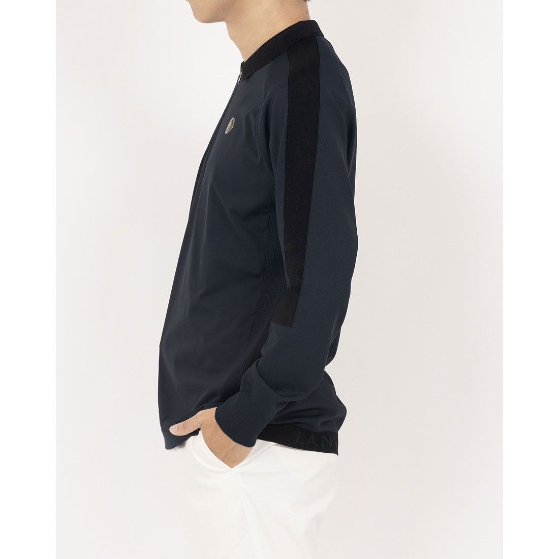 ランバン スポール LANVIN SPORT ニットソーハイブリットシャツ