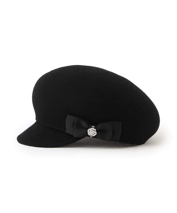 TO BE CHIC ブラックネット付きキャスケット TO BE CHIC ブラックネット付きキャスケット TO BE CHIC