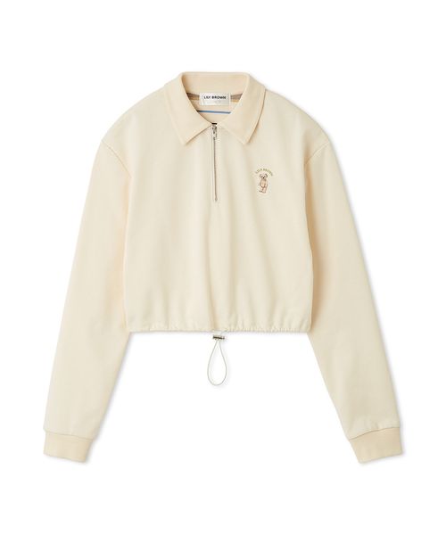 WEB限定カラー】Lily Bearハーフジップクロップドスウェット(508364589