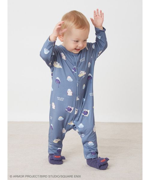 ドラゴンクエスト】【ベビー】アソートモンスター総柄ロンパース