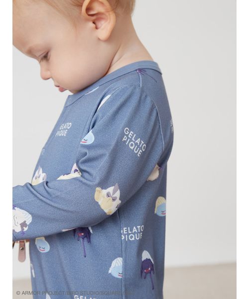 ドラゴンクエスト】【ベビー】アソートモンスター総柄ロンパース