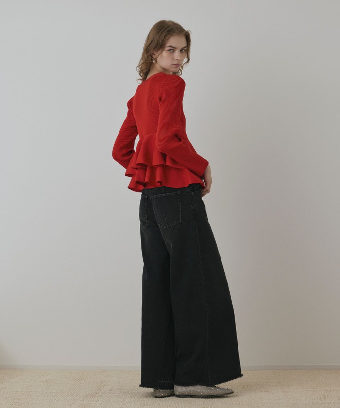 ペプラムニットカーディガン(508520207)｜阪急百貨店公式通販サイト