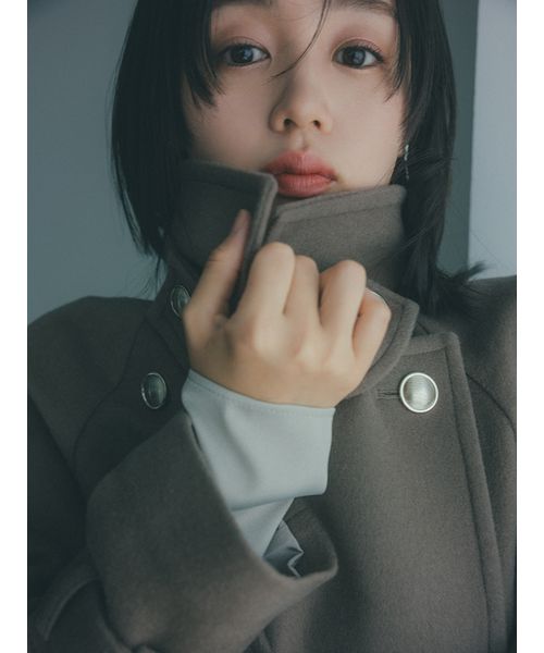 ウールカシミヤスタンドカラーコート【カンヘウォン着用】(508525647