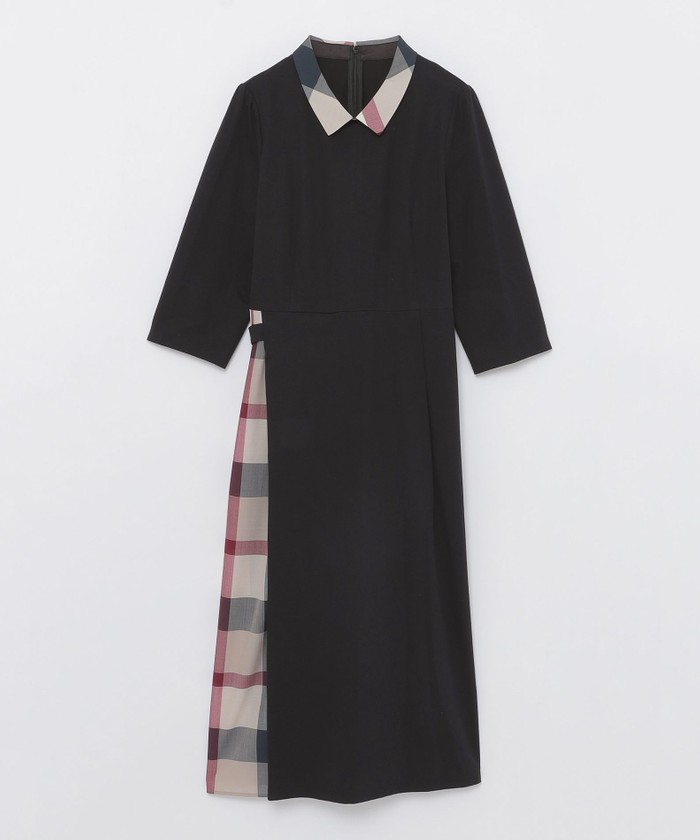 ブルーレーベルクレストブリッジ2025AW最新デザインピマコットンチェックドレス ブルーレーベルクレストブリッジ2025AW最新デザインピマコットン