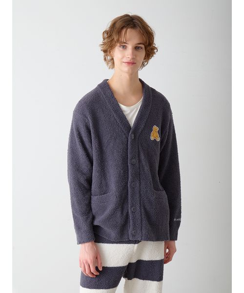 ONLINE限定】【HOMME】ベビモコベアワンポイントカーディガン