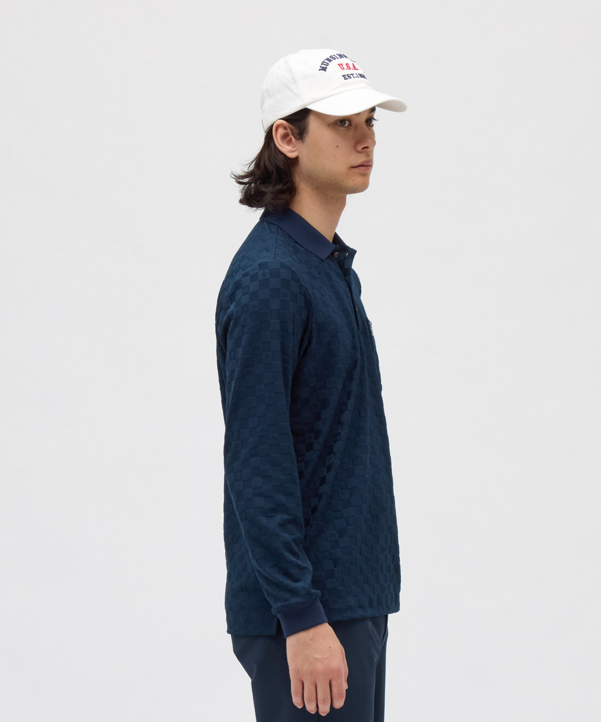 マンシングウェア Munsingwear 吸汗速乾リンクスジャカード長袖