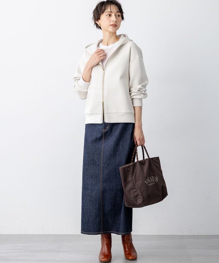 洗える】コットンエアーダンボール コクーン フーディー(508554076