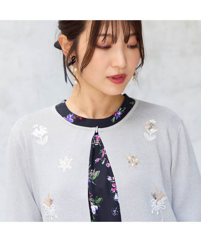 HIAND フラワーカーディガン Flower cardigan - HIAND