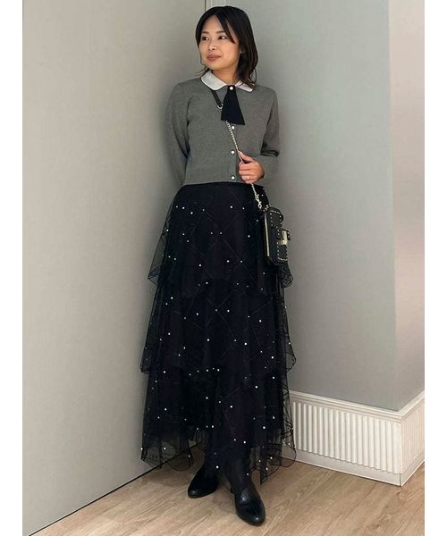 HANAE MORI×CELFORDコラボ】パールスカート(508381590)｜阪急百貨店