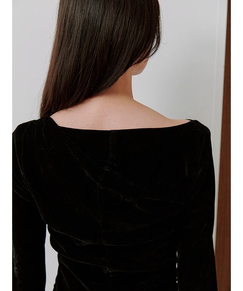 フロッキーベロアドレープドレス(508485164)｜阪急百貨店公式