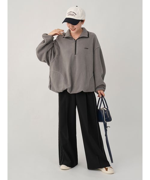 eco フリースハーフジッププルオーバー(508406268)｜阪急百貨店公式