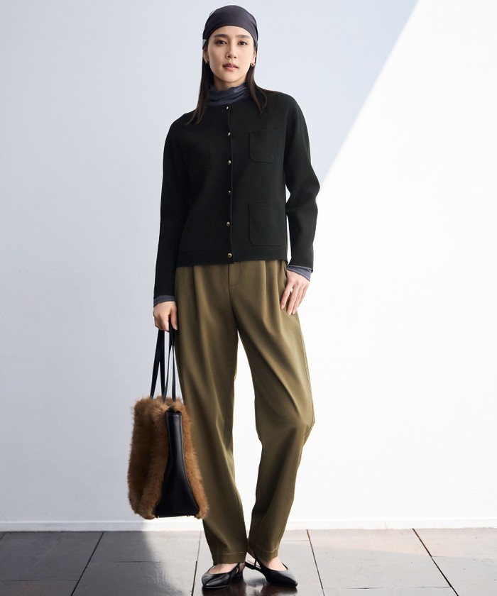 トップス yU__a オーバーサイズシアーカットトップス