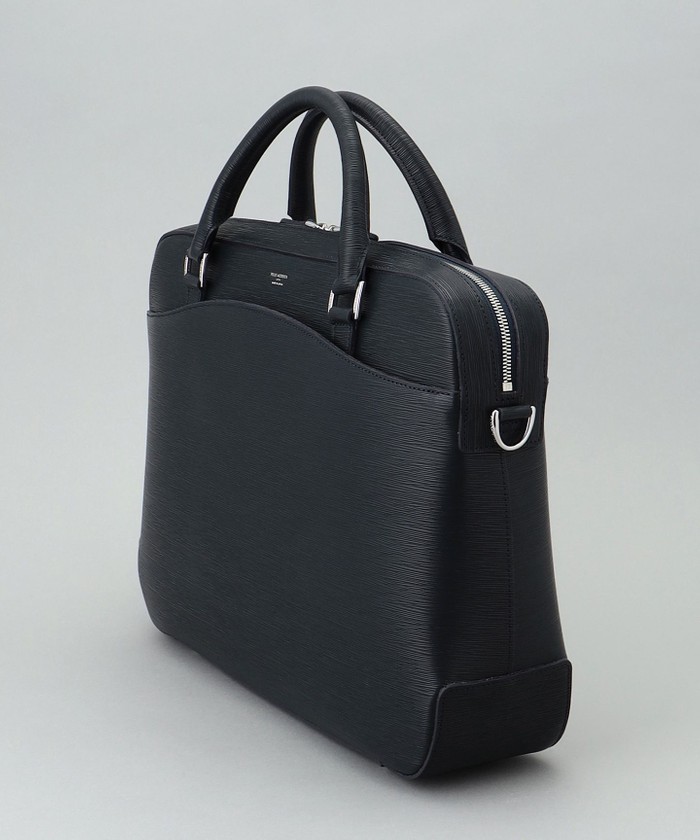 日本製【PELLE MORBIDA】型押しレザー ブリーフバッグ(508569392