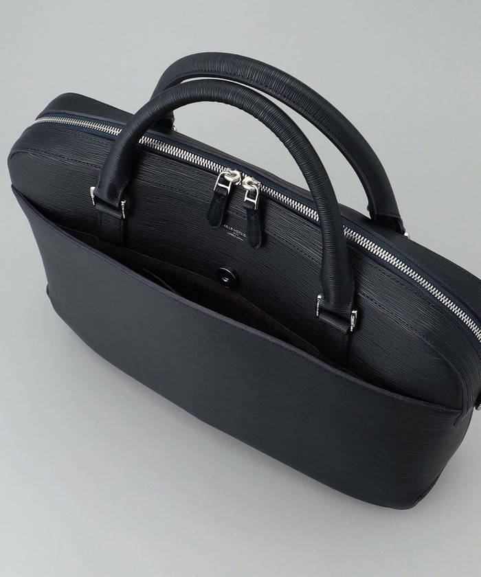 日本製【PELLE MORBIDA】型押しレザー ブリーフバッグ(508569392