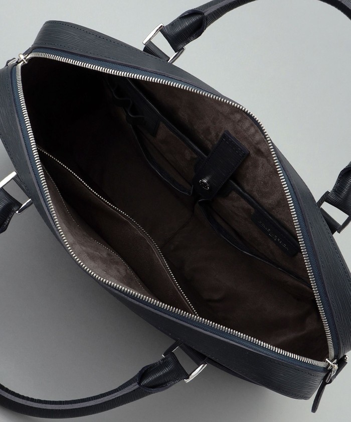 日本製【PELLE MORBIDA】型押しレザー ブリーフバッグ(508569392