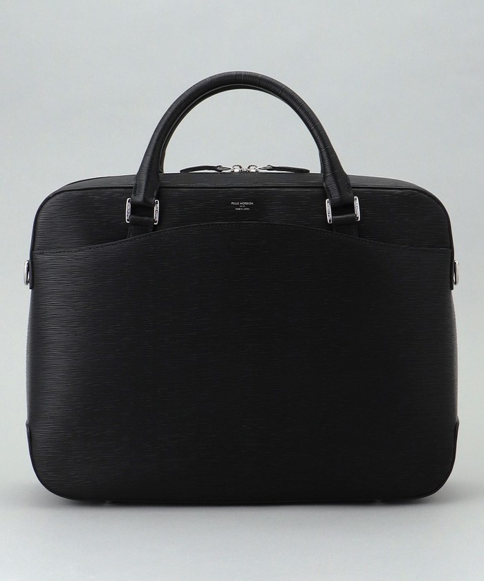 日本製【PELLE MORBIDA】型押しレザー ブリーフバッグ(508569392