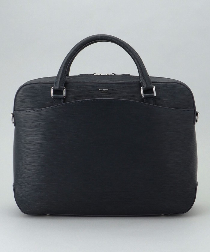 日本製【PELLE MORBIDA】型押しレザー ブリーフバッグ(508569392