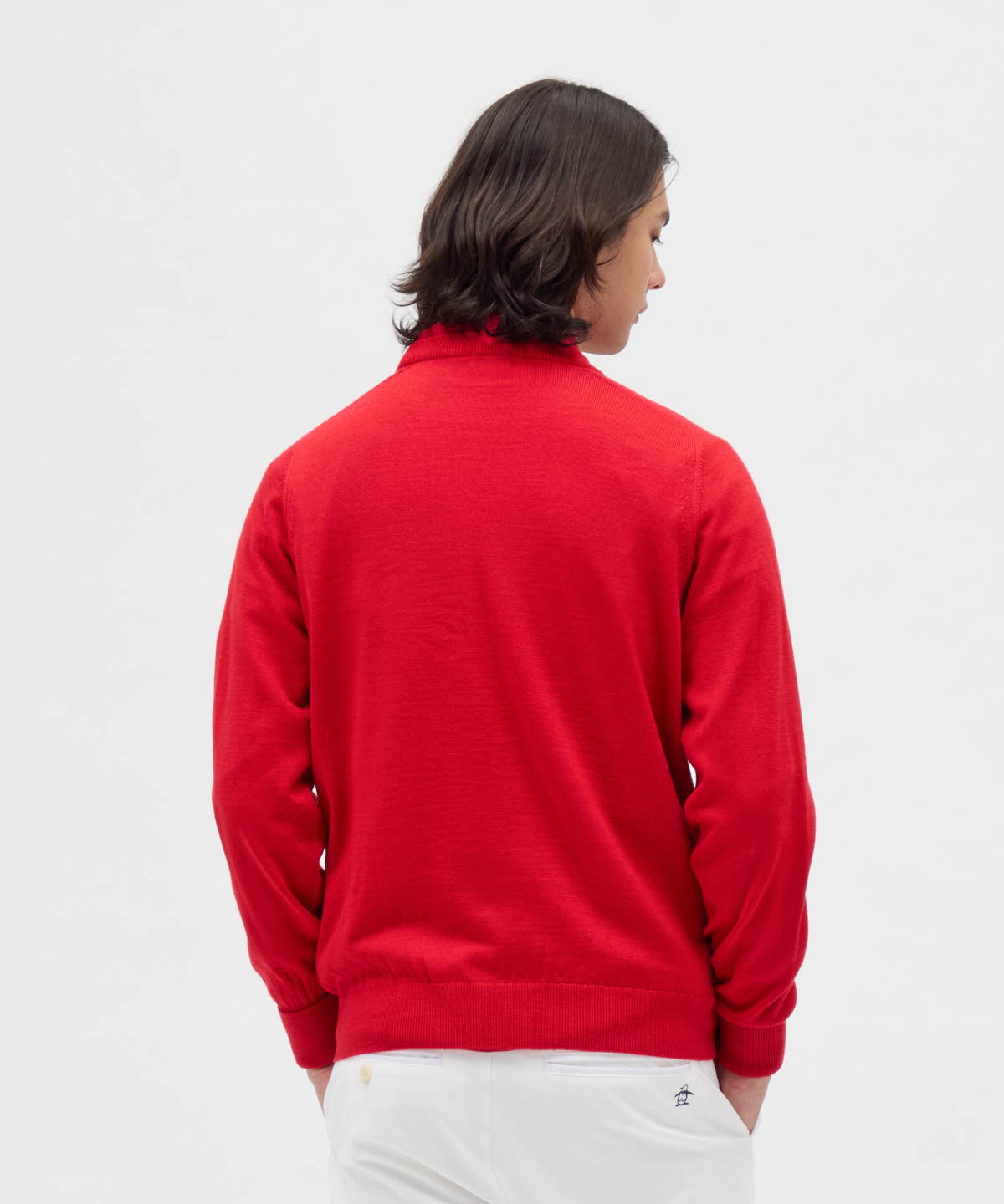 マンシングウェア Munsingwear 吸湿発熱ビッグロゴクルーネック