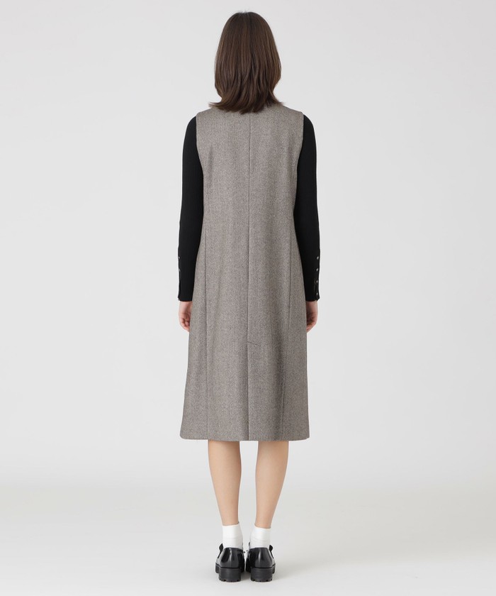 ブルーレーベル クレストブリッジ ロービングツイード ジャンパードレス 38 BLUE LABEL CRESTBRIDGE（ブルーレーベルクレストブリッジ）の