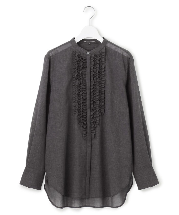 VERY11月号掲載/洗える】TWボイル フリルディテール ブラウス