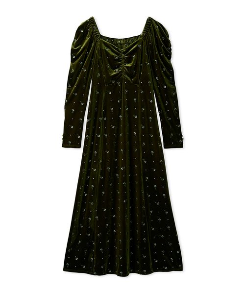 エンブロイダリーベロアワンピース(508485123)｜阪急百貨店公式通販