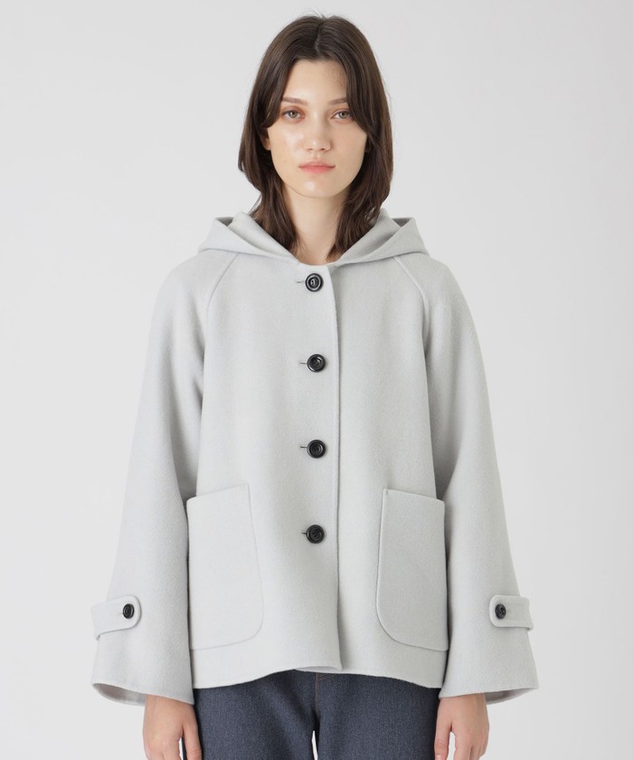 【希少】クレストブリッジ ダブルメントンファーコート チェック 42 2way epnok チェスターコート コート 2WAYダブルチェスターコート