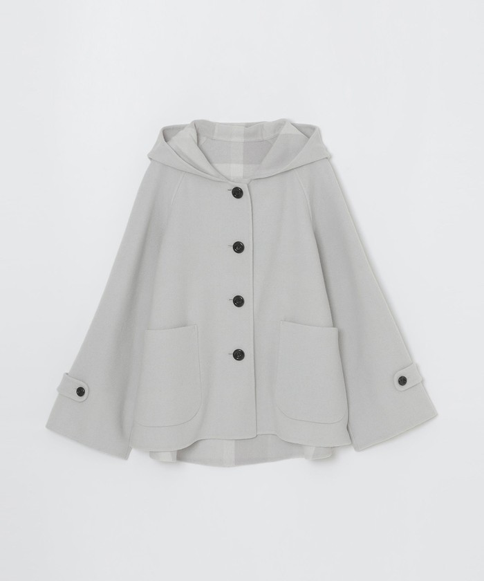 クレストブリッジチェックダブルフェイスリバーシブルケープ クレストブリッジチェックダブルフェイスリバーシブルケープ