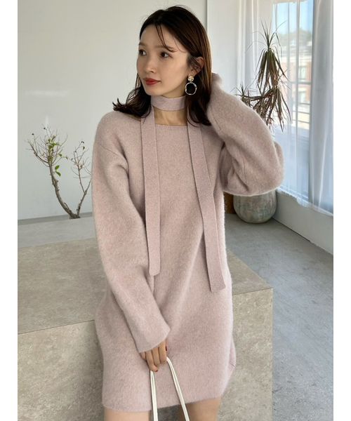 フォックスウールミニニットワンピース(508580168)｜阪急百貨店公式