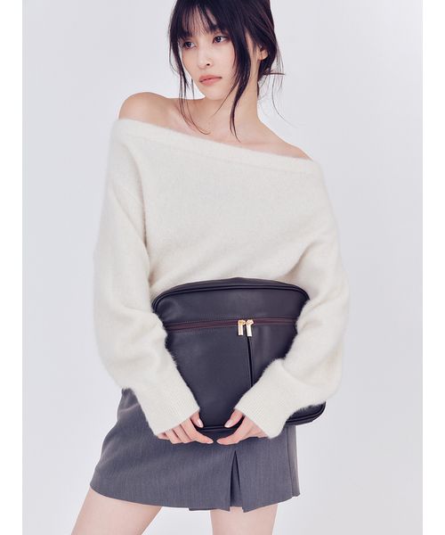 フォックスカシミアオフショルニットトップス(508580177)｜阪急百貨店