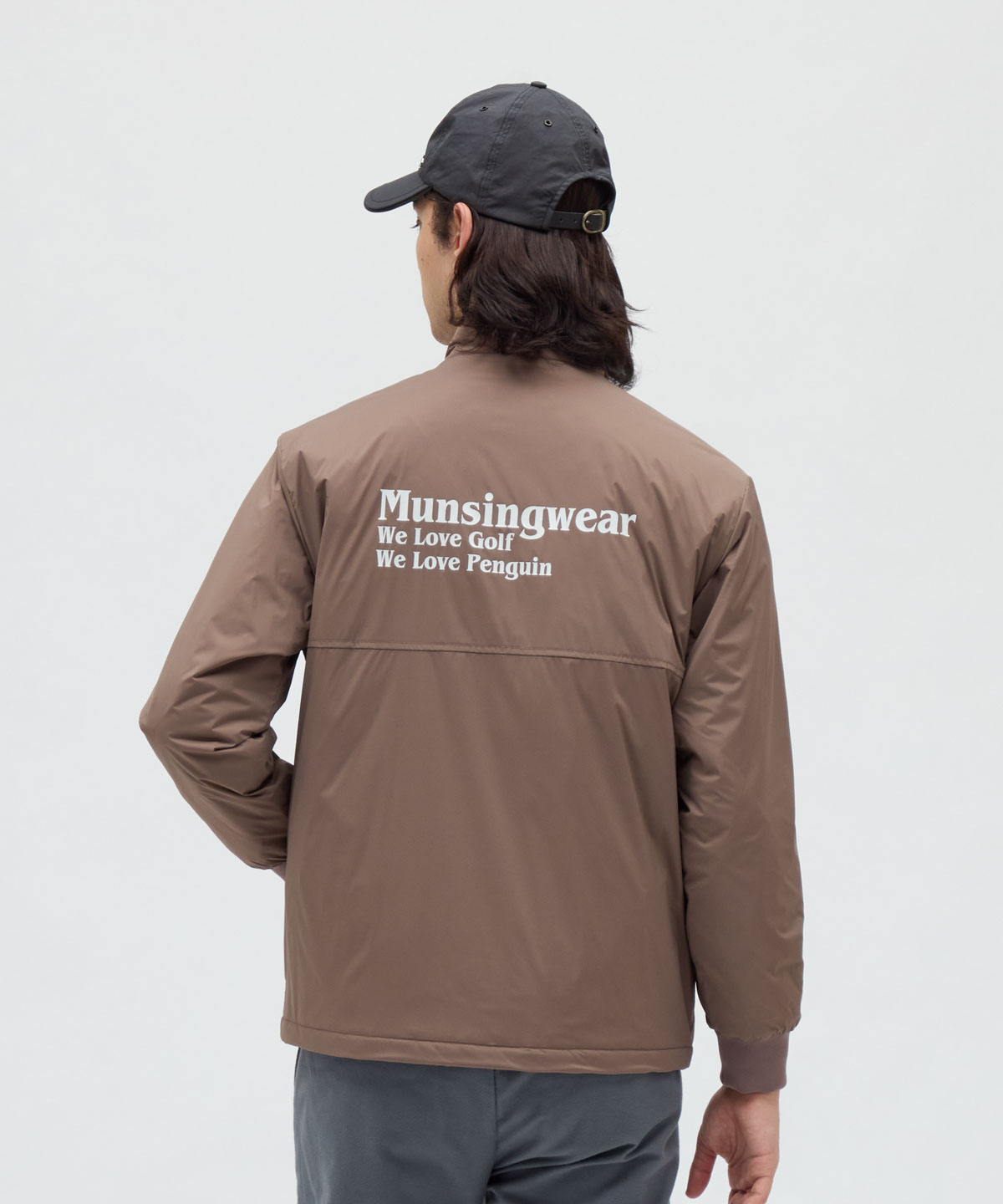 ☆Musingwear マンシングウェア　ブルゾン　裏起毛　size M マンシングウェア Munsingwear はっ水裏キルティング前開き