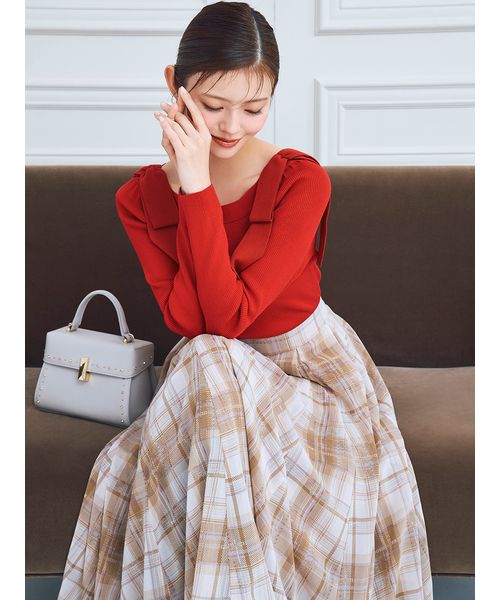 ウォッシャブル】シアーチェックスカート(508584383)｜阪急百貨店公式