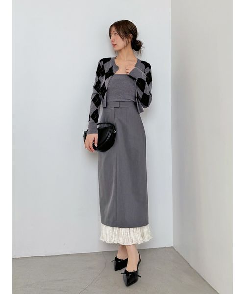 プリーツドッキングナロースカート(508585565)｜阪急百貨店公式通販