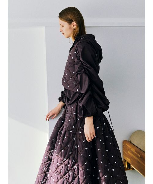 フラワーエンブロイダリーキルティングスカート(508586491)｜阪急