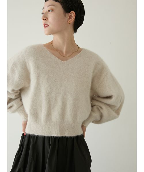 フォックスカシミヤ2wayニットトップス(508586519)｜阪急百貨店