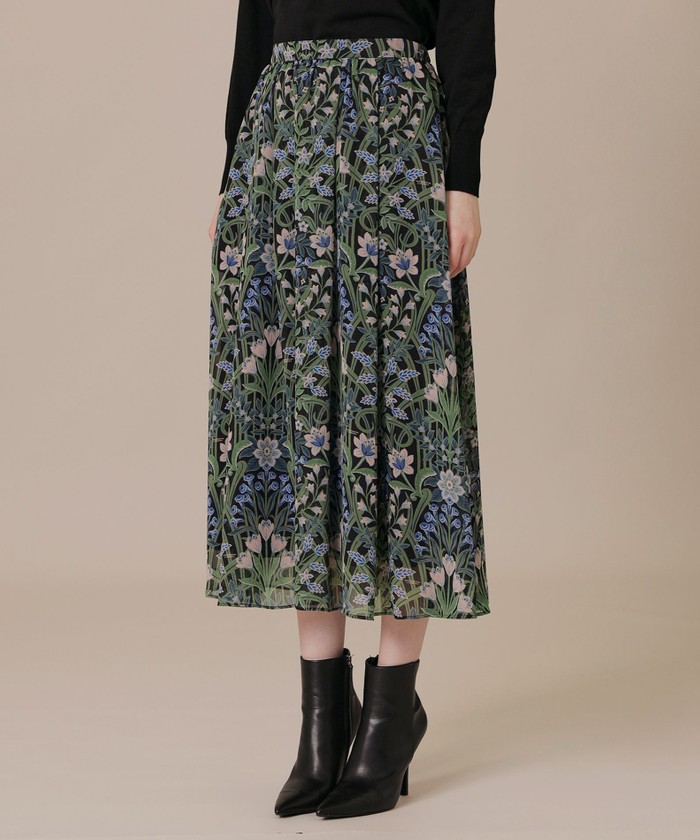 marc by marc jacobs ボタニカル プリント スカート コートニー・コットンボタニカル柄美ラインスカート｜【公式