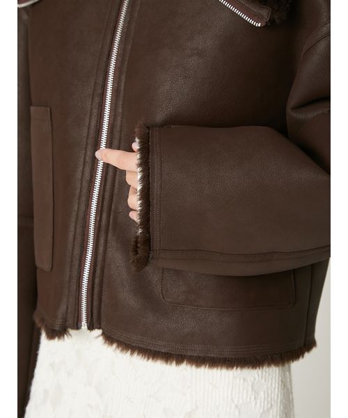 ボンディングリバーシブルショートジャケット(508580116)｜阪急百貨店