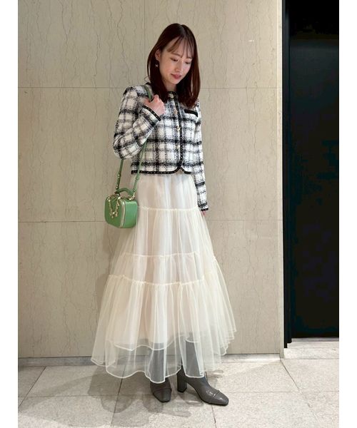 ビジュー＆リボンクリップ付きストレッチブーツ(508584538)｜阪急