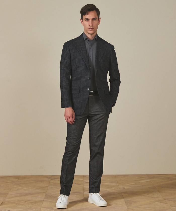 Ermenegild Zegna/ゼニア】トロフェオ カシミヤ ジャケット_グ Ermenegild Zegna/ゼニア】トロフェオ カシミヤ ジャケット_グ
