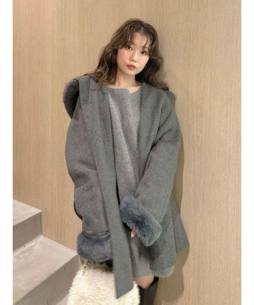 フォックスウールミニニットワンピース(508580168)｜阪急百貨店公式